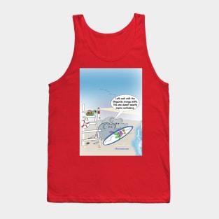 Enormously Funny Cartoons Surfing Tank Top